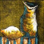 2012 Petites choses anodines n°3Lino et Aquatinte- 10x10cm